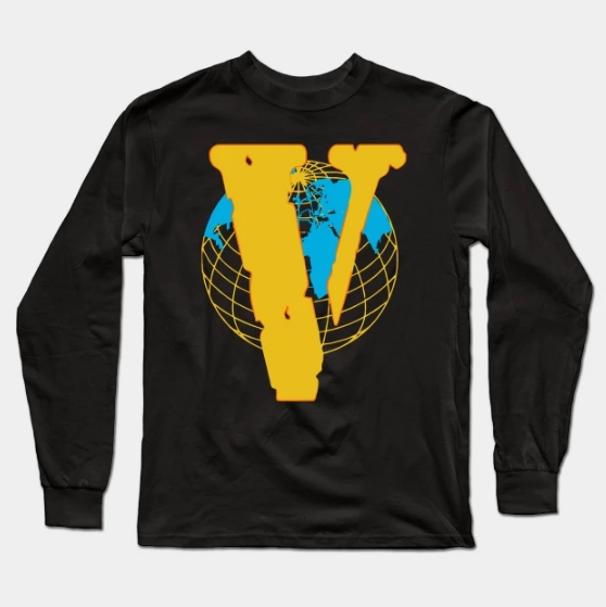 Vlone Juice Wrld Earth Long Sleeve T-Shirt